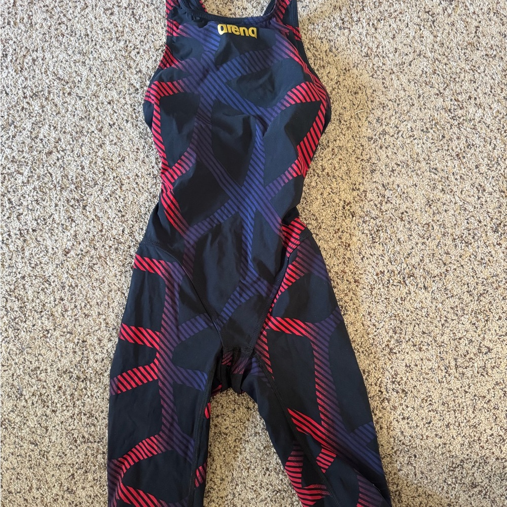 Ina Women's One Piece Swimsuit - Black and Red